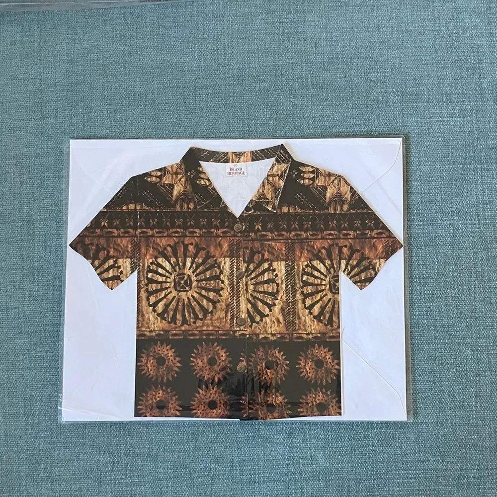 Hawaiian Shirt Stationery Card